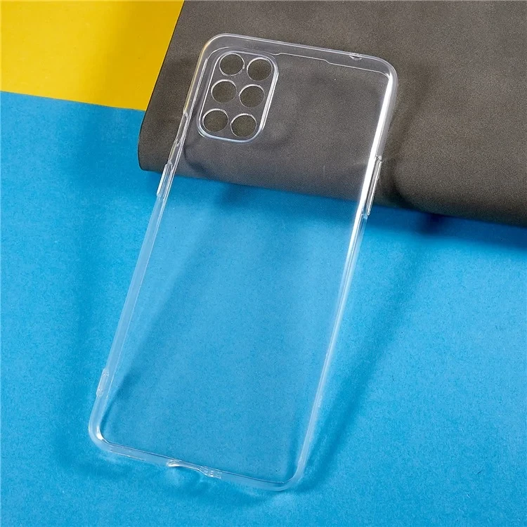 For OnePlus 8T Transparent Phone Case Anti-Yellowing Flexible TPU Ultra Slim Mobile Phone Cover-Cellmalls