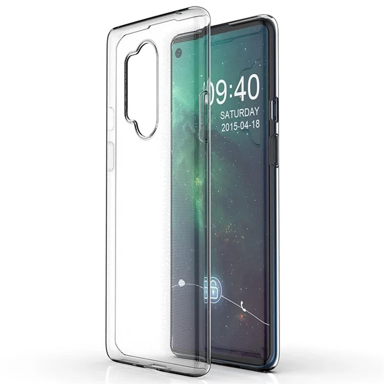 For OnePlus 8 Pro Clear Non-Slip Protective Phone Case Soft TPU Slim Fit Cover-Cellmalls