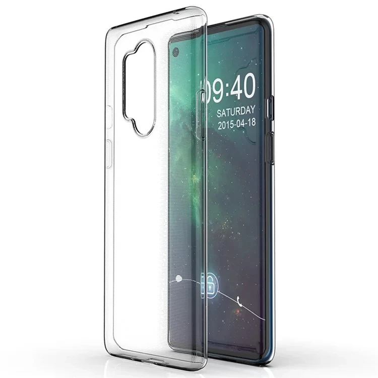 For OnePlus 8 Pro Clear Non-Slip Protective Phone Case Soft TPU Slim Fit Cover-Cellmalls