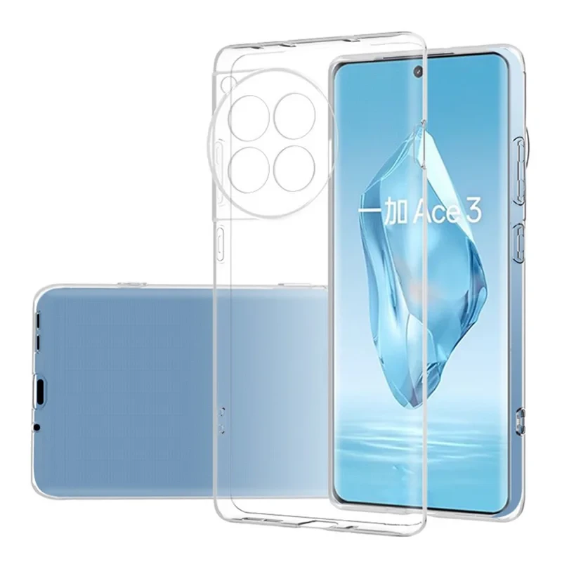 For OnePlus Ace 3 5G / 12R 5G Case TPU Clear Phone Cover with Precise Lens Cutout-Cellmalls