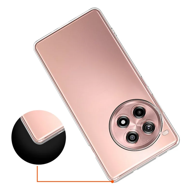For OnePlus Ace 3 Pro 5G Case Transparent Soft TPU Slim Phone Cover-Cellmalls