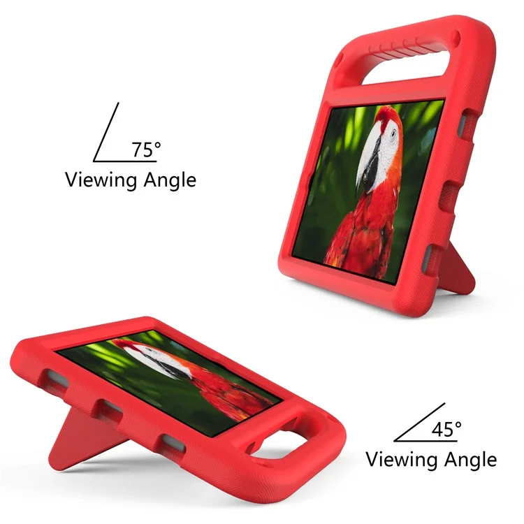 Portable Handle Design Shockproof EVA Tablet Case Cover with Kickstand Design for Samsung Galaxy Tab A 8.4 (2020) SM-T307U - Red-Cellmalls