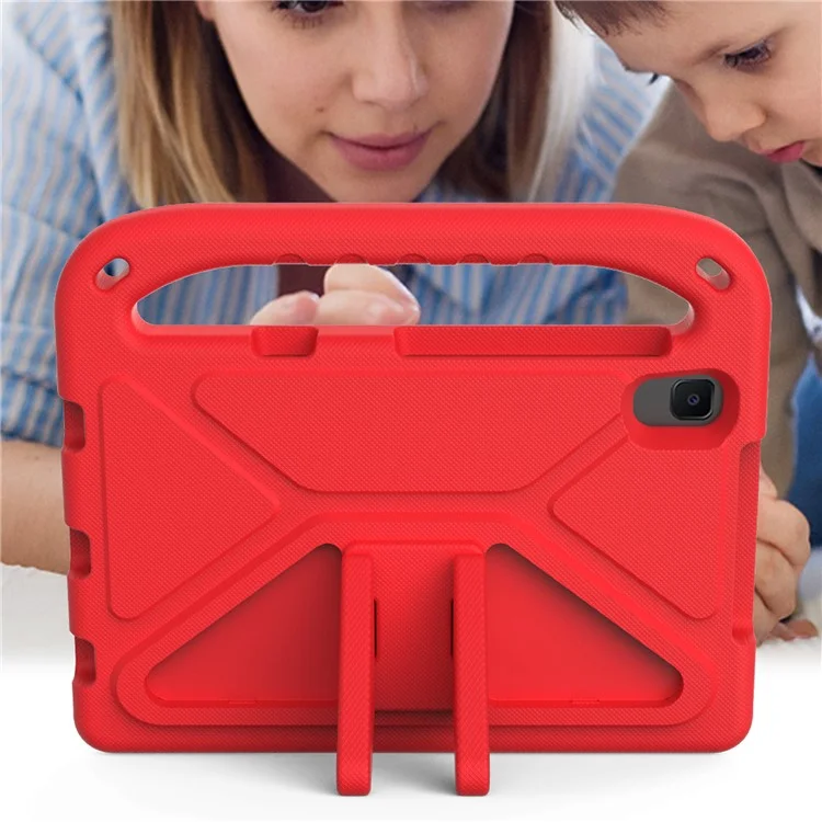 Portable Handle Design Shockproof EVA Tablet Case Cover with Kickstand Design for Samsung Galaxy Tab A 8.4 (2020) SM-T307U - Red-Cellmalls