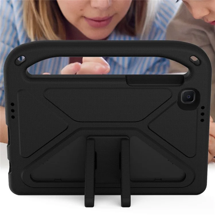 Hand-Hold EVA Tablet Case with Kickstand for Samsung Galaxy Tab A7 Lite 8.7-inch - Black-Cellmalls