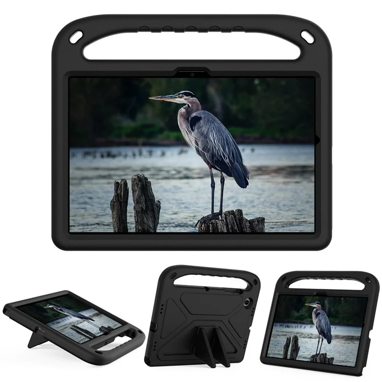 For Samsung Galaxy Tab A8 10.5 (2021) / A8 10.5 (2022) Anti-drop Anti-scratch Hand-hold Grip EVA Tablet Case with Foldable Kickstand - Black-Cellmalls
