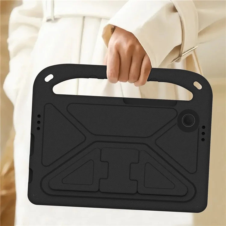 For Samsung Galaxy Tab A9 Case Shockproof Kickstand EVA Tablet Cover with Handle - Black-Cellmalls