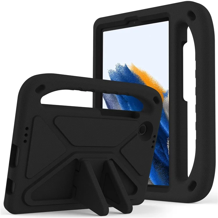 For Samsung Galaxy Tab A9 Case Shockproof Kickstand EVA Tablet Cover with Handle - Black-Cellmalls