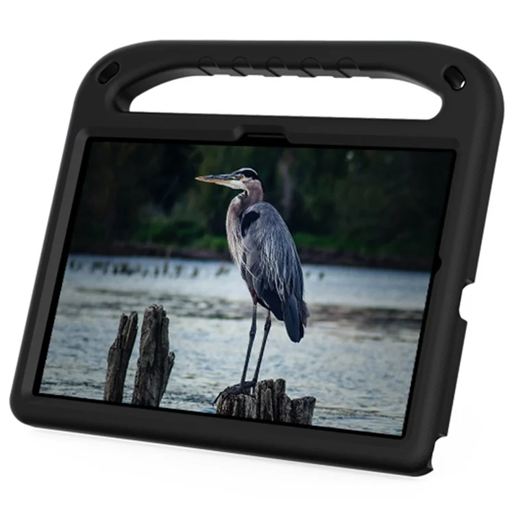 For Samsung Galaxy Tab A8 10.5 (2021) / A8 10.5 (2022) Anti-drop Anti-scratch Hand-hold Grip EVA Tablet Case with Foldable Kickstand - Black-Cellmalls