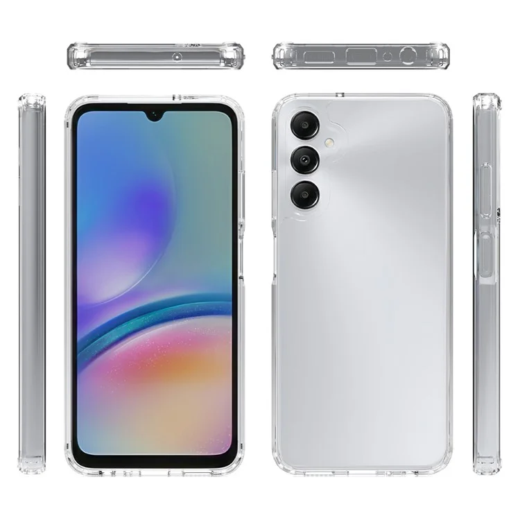 For Samsung Galaxy A05s 4G HD Transparent Cell Phone Case Acrylic + TPU Hybrid Phone Cover-Cellmalls