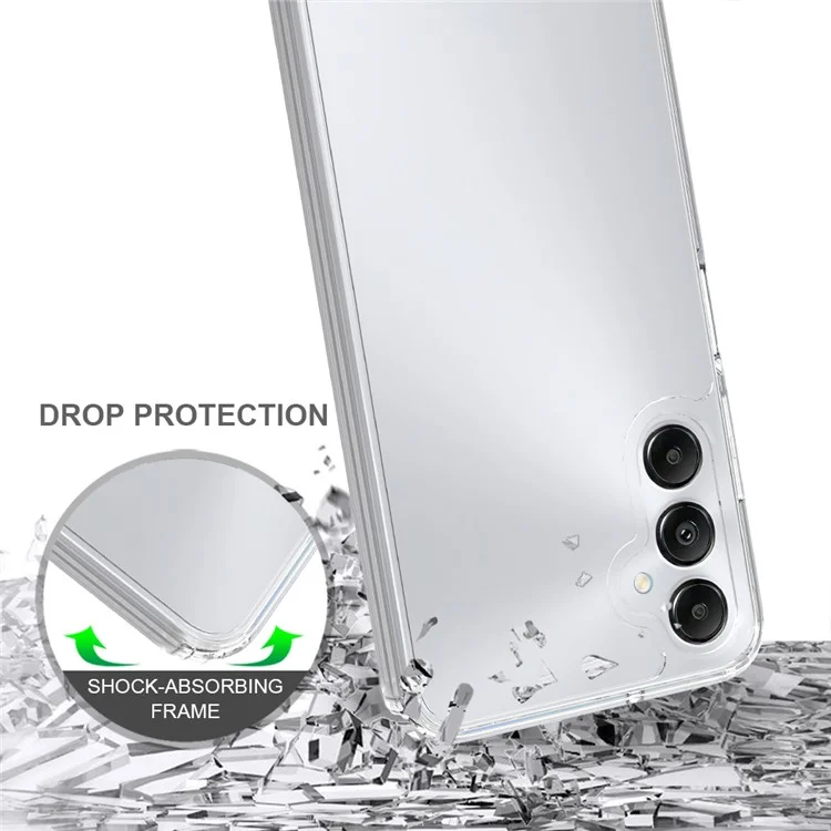 For Samsung Galaxy A05s 4G HD Transparent Cell Phone Case Acrylic + TPU Hybrid Phone Cover-Cellmalls
