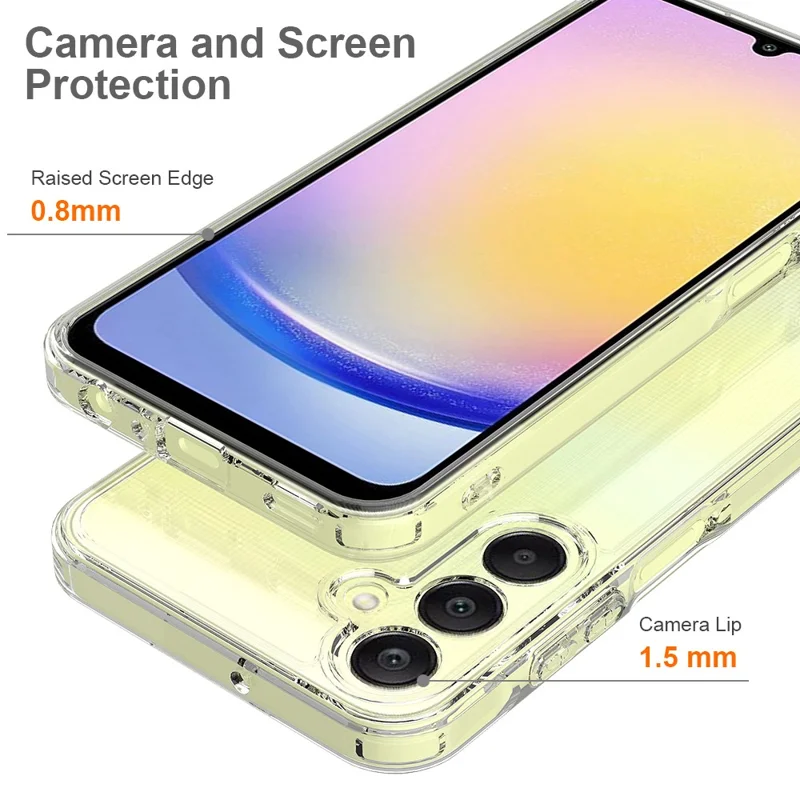 For Samsung Galaxy A16 5G / A16 4G Clear Phone Case TPU+Acrylic Shockproof Phone Back Cover-Cellmalls