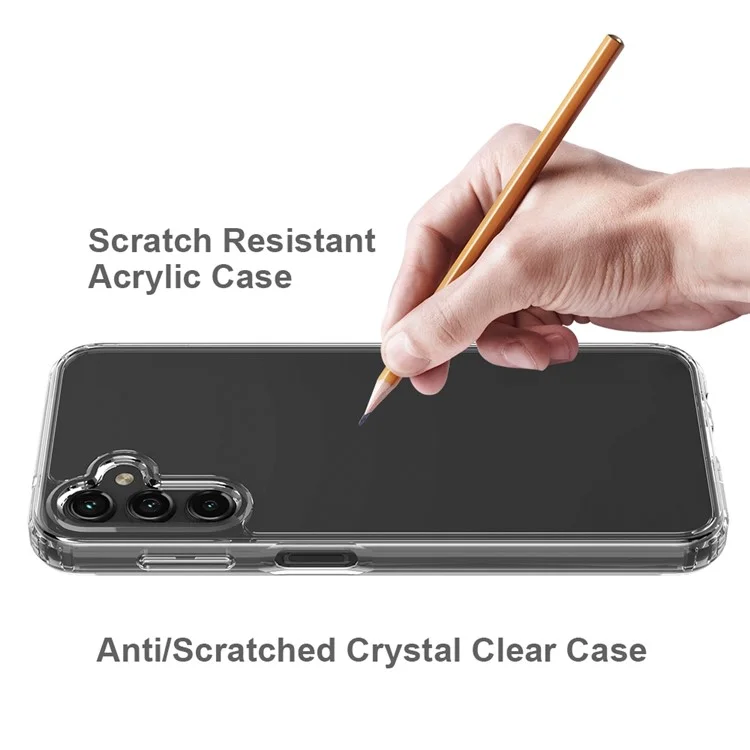 For Samsung Galaxy A14 5G / A14 4G Hybrid Acrylic TPU Clear Back Cover Anti-Scratch Shockproof Phone Case-Cellmalls