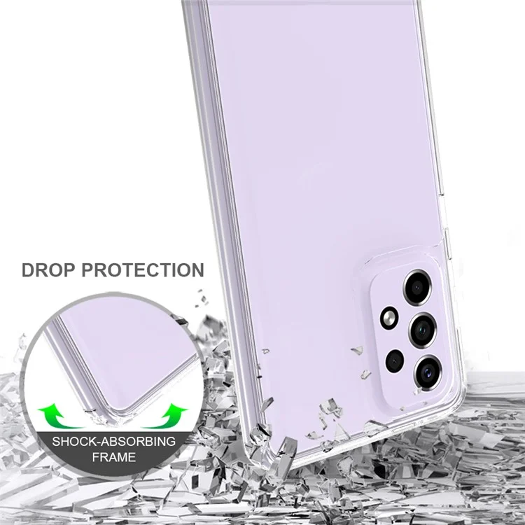 For Samsung Galaxy A33 5G Clear Phone Cover Hard Acrylic + Soft TPU Anti-scratch Mobile Phone Shell Case-Cellmalls