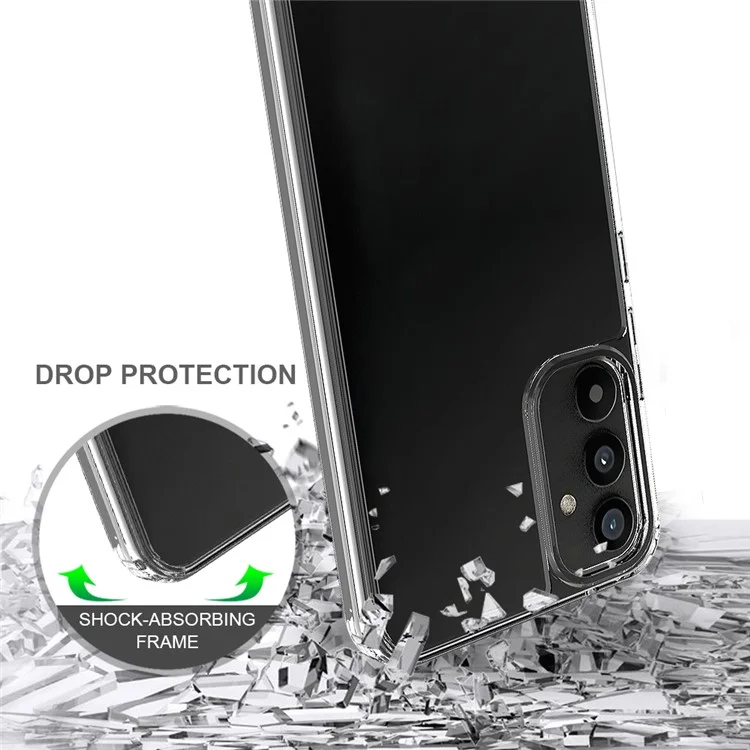 For Samsung Galaxy A34 5G Anti-Yellowing Acrylic TPU Clear Back Cover Anti-Scratch Lightweight Phone Case-Cellmalls