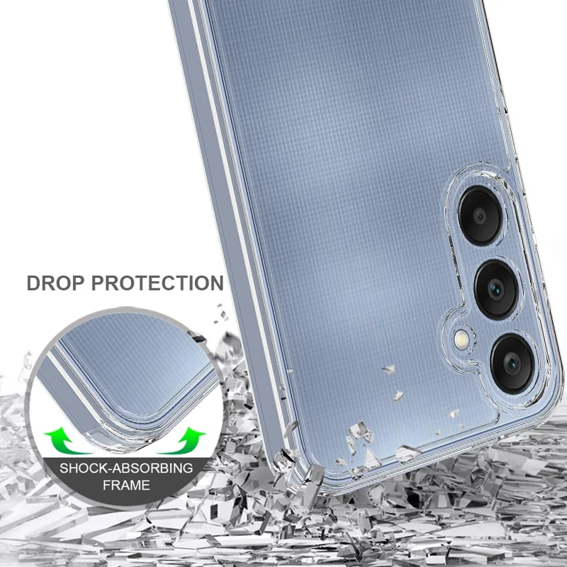For Samsung Galaxy A35 5G Clear Phone Cover Acrylic+TPU Case Anti-scratch-Cellmalls