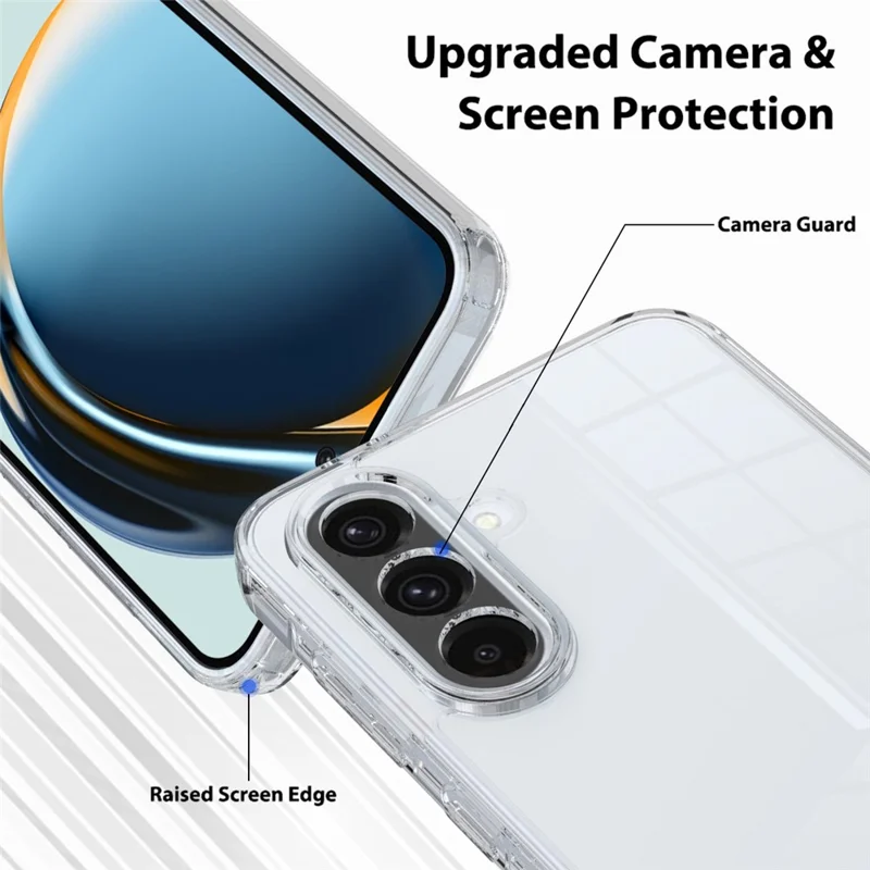 For Samsung Galaxy A56 5G Clear Phone Case TPU+Acrylic Shockproof Phone Back Cover-Cellmalls