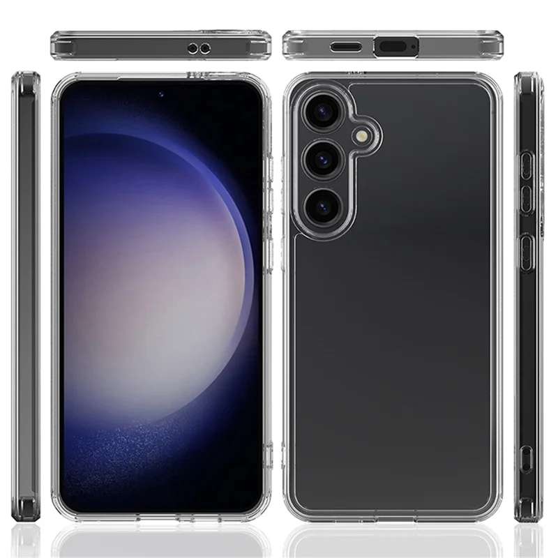 For Samsung Galaxy A55 5G Clear Case Acrylic+TPU Anti-scratch Phone Cover-Cellmalls