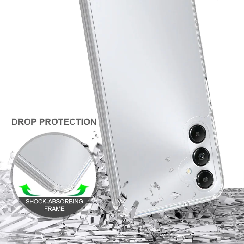 For Samsung Galaxy M14 4G Clear Phone Case TPU + Acrylic Shockproof Phone Back Cover-Cellmalls