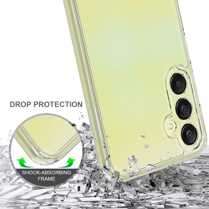 For Samsung Galaxy M15 5G / F15 5G Clear Case TPU+Acrylic Anti-Scratch Phone Cover-Cellmalls