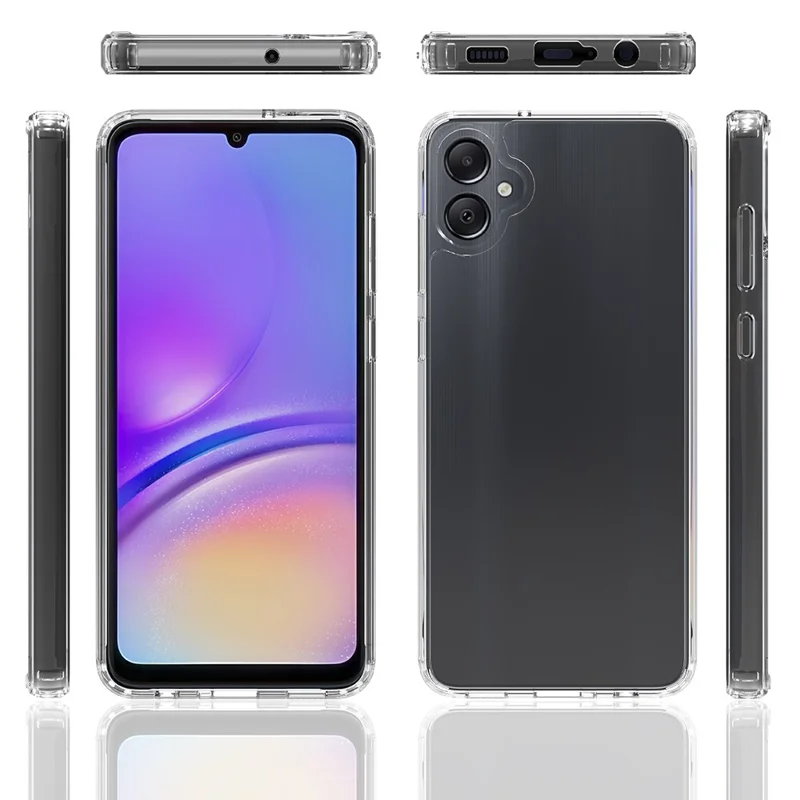 For Samsung Galaxy M05 4G / F05 Clear Phone Case TPU + Acrylic Shockproof Phone Back Cover-Cellmalls