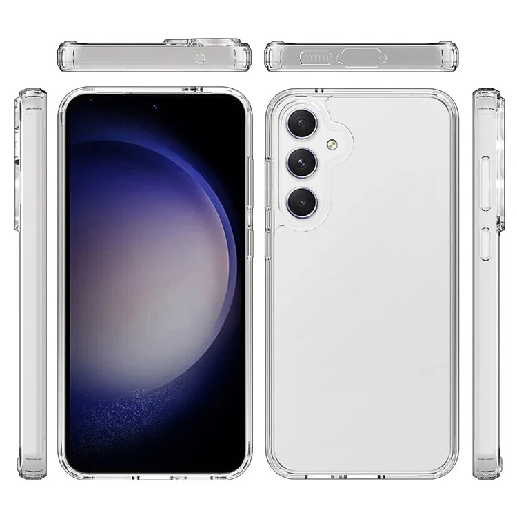 For Samsung Galaxy S23 FE Super Transparent Cell Phone Case Acrylic + TPU Hybrid Phone Cover-Cellmalls