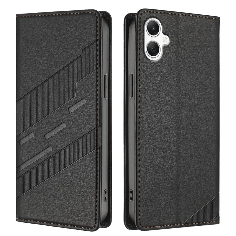 For Samsung Galaxy A06 4G Phone Cases Punk Style Imprinted Wallet Stand Leather Cover - Red-Cellmalls