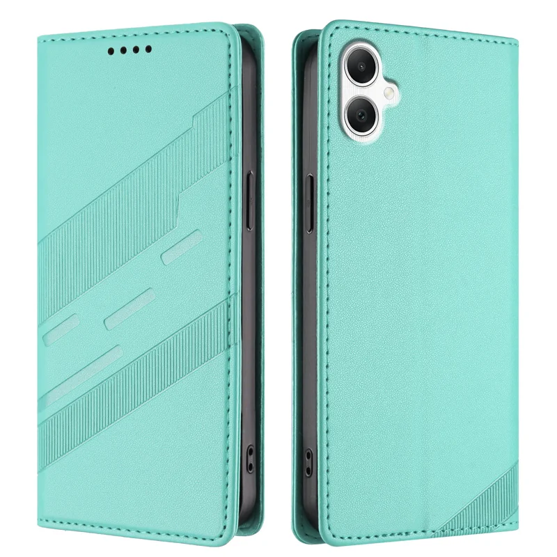 For Samsung Galaxy A07 4G / A06 4G / A06 5G Phone Cases Punk Style Imprinted Wallet Stand Leather Cover - Red-Cellmalls