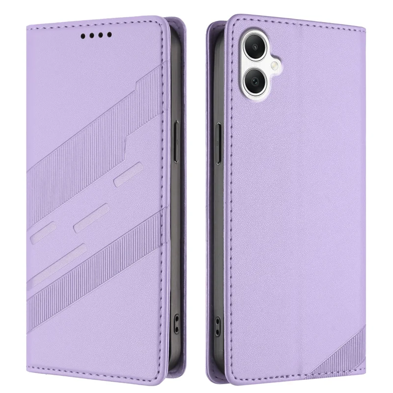 For Samsung Galaxy A07 4G / A06 4G / A06 5G Phone Cases Punk Style Imprinted Wallet Stand Leather Cover - Red-Cellmalls