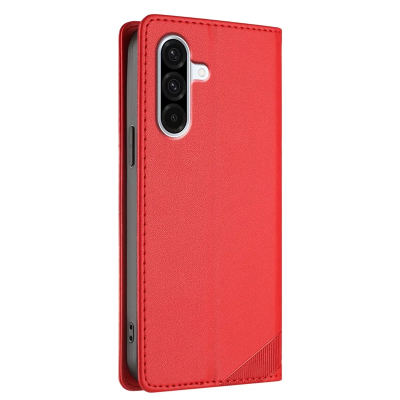 For Samsung Galaxy A36 5G Phone Cases Punk Style Imprinted Wallet Stand Leather Cover - Red-Cellmalls