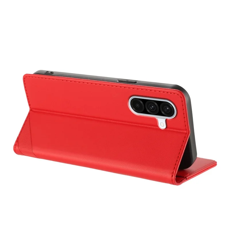 For Samsung Galaxy A36 5G Phone Cases Punk Style Imprinted Wallet Stand Leather Cover - Red-Cellmalls