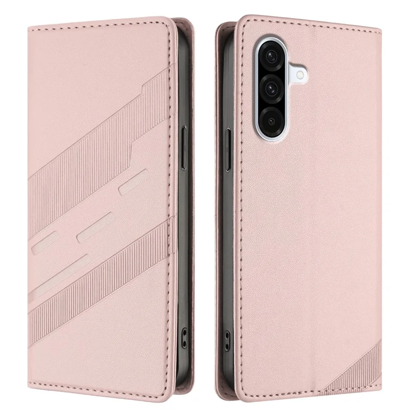 For Samsung Galaxy A36 5G Phone Cases Punk Style Imprinted Wallet Stand Leather Cover - Red-Cellmalls