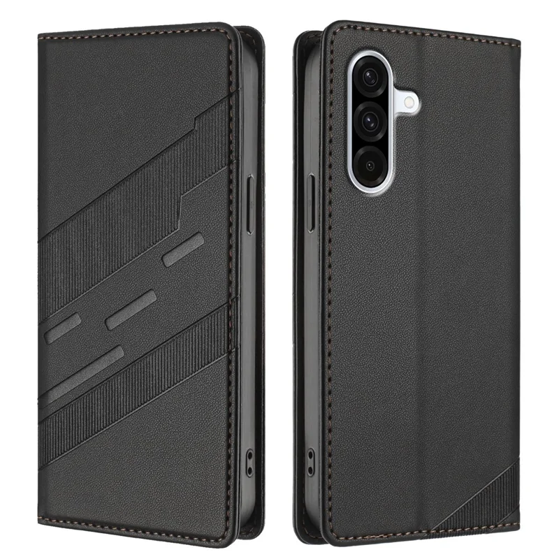 For Samsung Galaxy A36 5G Phone Cases Punk Style Imprinted Wallet Stand Leather Cover - Red-Cellmalls