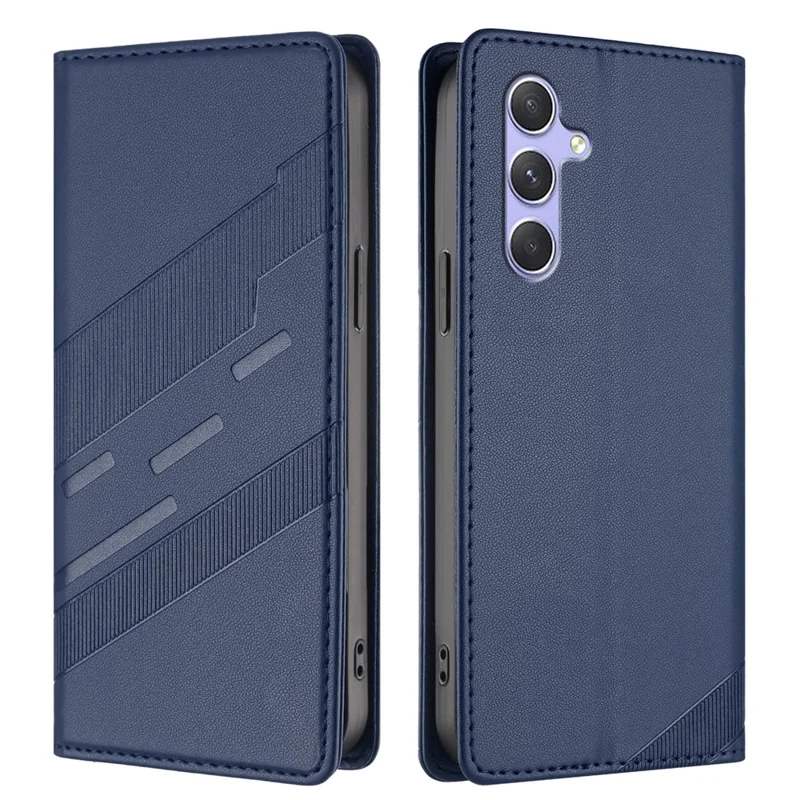 For Samsung Galaxy A54 5G Phone Cases Punk Style Imprinted Wallet Stand Leather Cover - Red-Cellmalls