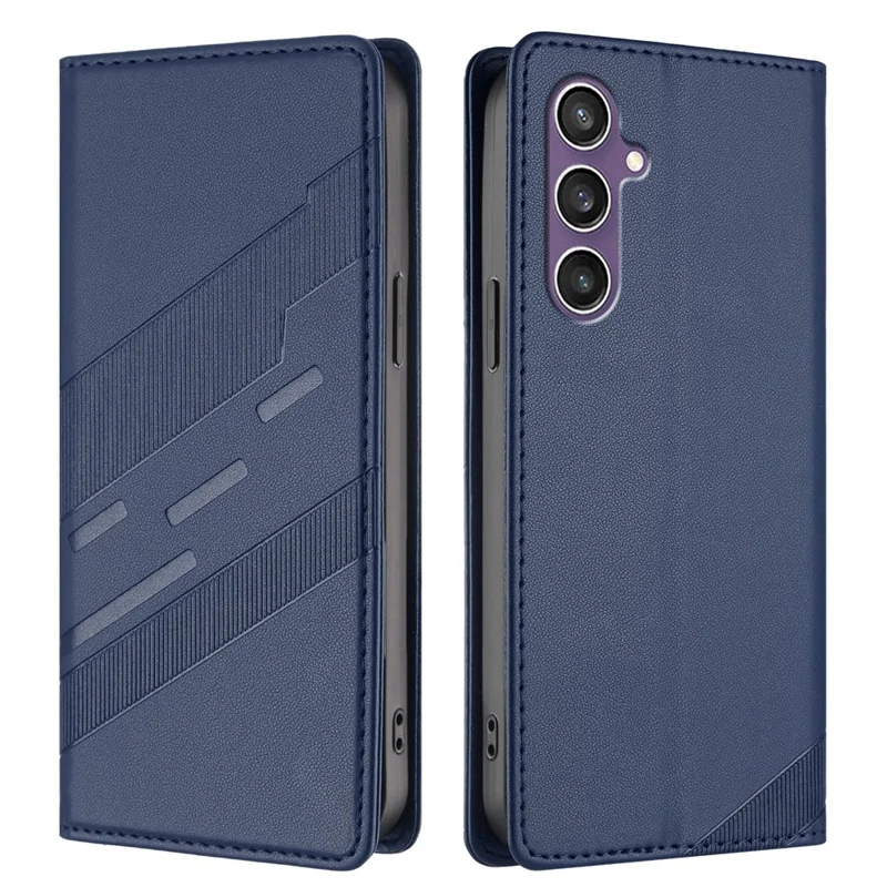 For Samsung Galaxy S23 FE Phone Cases Punk Style Imprinted Wallet Stand Leather Cover - Red-Cellmalls