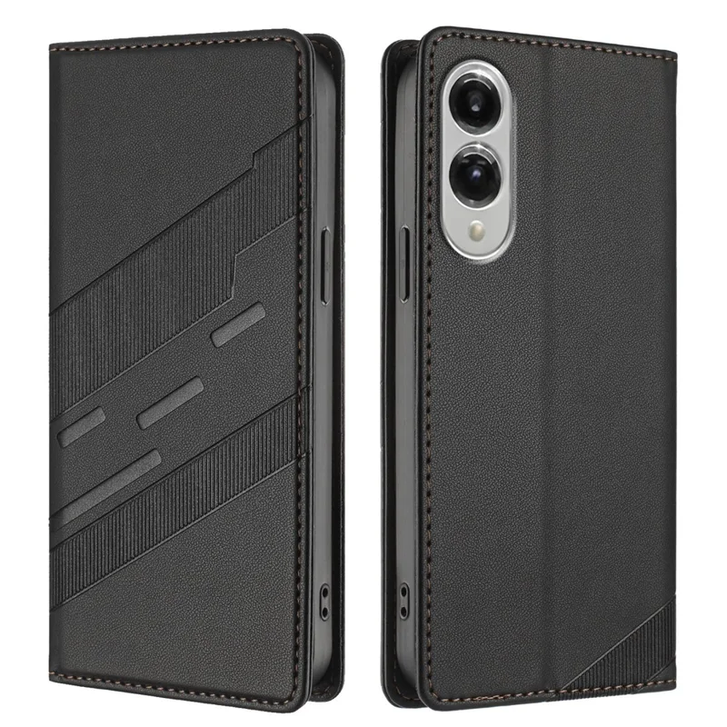 For Samsung Galaxy S25 Edge Phone Cases Punk Style Imprinted Wallet Stand Leather Cover - Red-Cellmalls