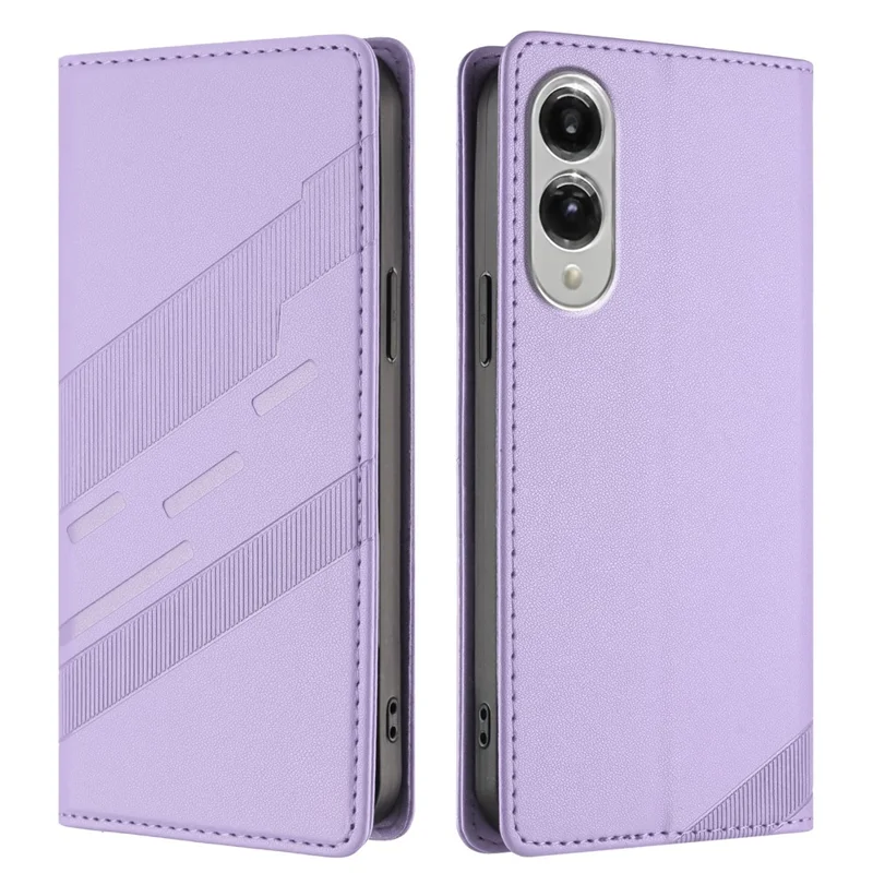 For Samsung Galaxy S25 Edge Phone Cases Punk Style Imprinted Wallet Stand Leather Cover - Red-Cellmalls