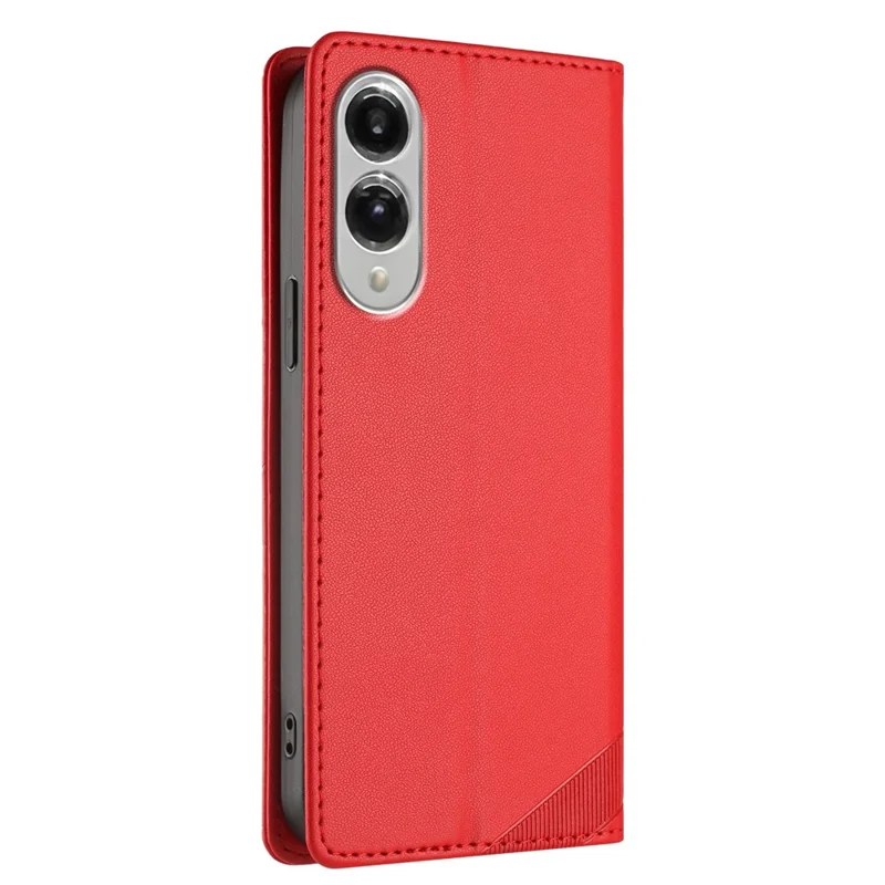 For Samsung Galaxy S25 Edge Phone Cases Punk Style Imprinted Wallet Stand Leather Cover - Red-Cellmalls