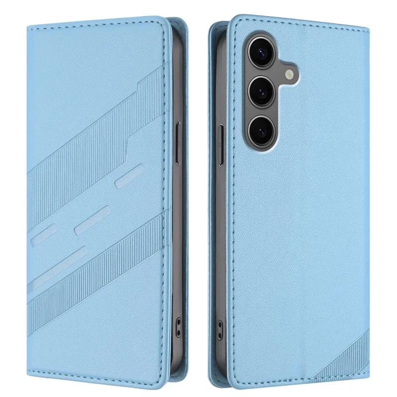 For Samsung Galaxy S25+ Phone Cases Punk Style Imprinted Wallet Stand Leather Cover - Red-Cellmalls