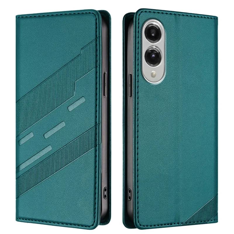 For Samsung Galaxy S25 Edge Phone Cases Punk Style Imprinted Wallet Stand Leather Cover - Red-Cellmalls