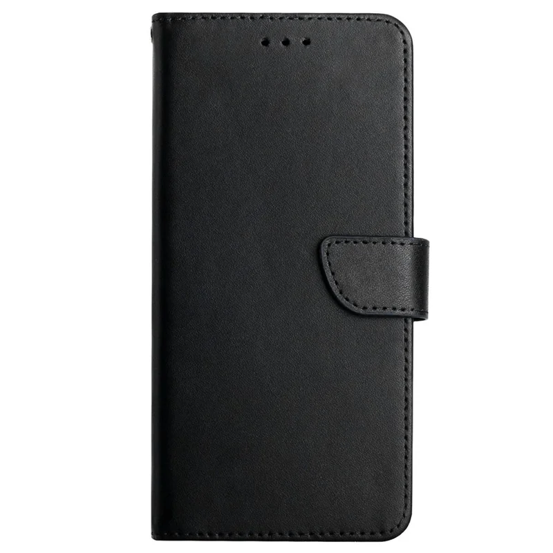 HT02 For Motorola Moto E14 4G / G04 4G / G04s 4G / G24 4G Phone Case Wallet Card Slots Cover Nappa Texture - Black-Cellmalls