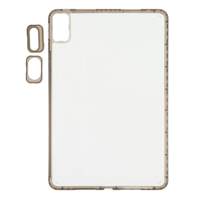 Tablet Case For Huawei MatePad SE 11 / MatePad 11 (2023) / (2021) Flexible TPU + Acrylic Shockproof Cover with Lens Frames - Grey-Cellmalls