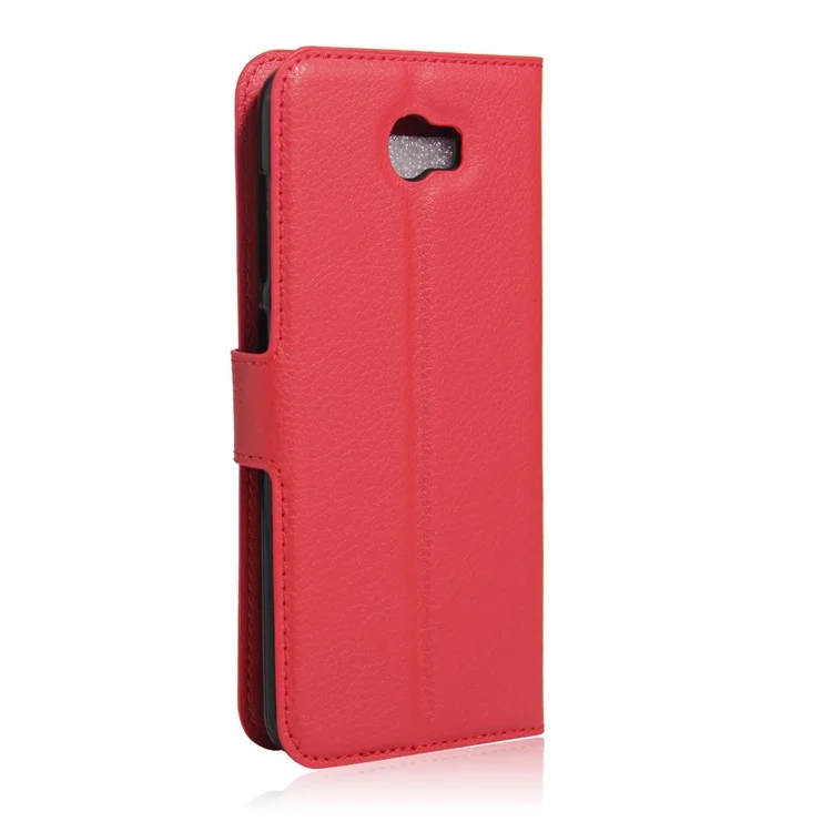 Lychee Skin Wallet Leather Phone Case for Huawei Y5II / Y5II - Red-Cellmalls