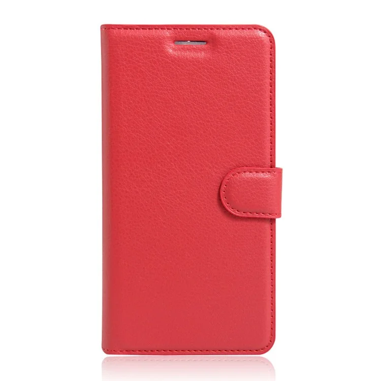 Lychee Skin Wallet Leather Phone Case for Huawei Y5II / Y5II - Red-Cellmalls