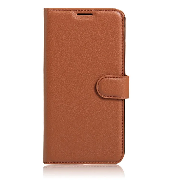 Lychee Grain Wallet Leather Case Accessory for Huawei Mate 9 - Brown-Cellmalls