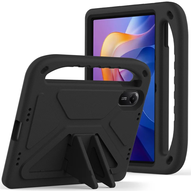 For Xiaomi Redmi Pad 2 Case Hand Grip Kickstand Tablet EVA Cover - Black-Cellmalls