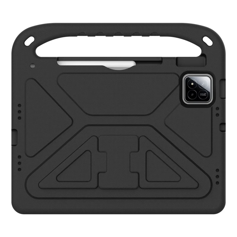 For Xiaomi Pad 7 Pro  /  Pad 7 Case Hand Grip Kickstand Tablet EVA Cover - Black-Cellmalls