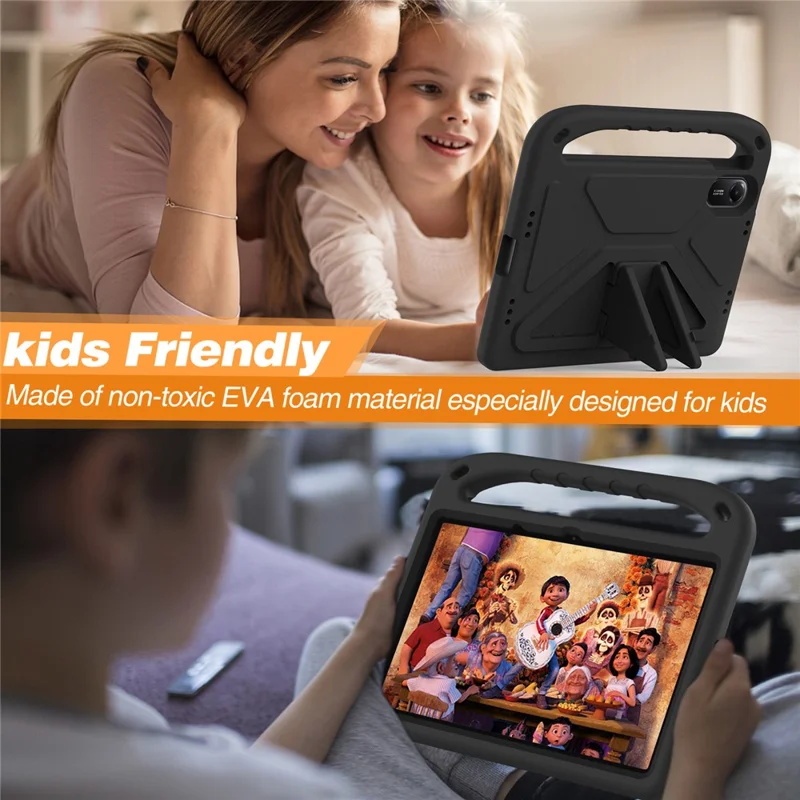 For Xiaomi Redmi Pad 2 Case Hand Grip Kickstand Tablet EVA Cover - Black-Cellmalls