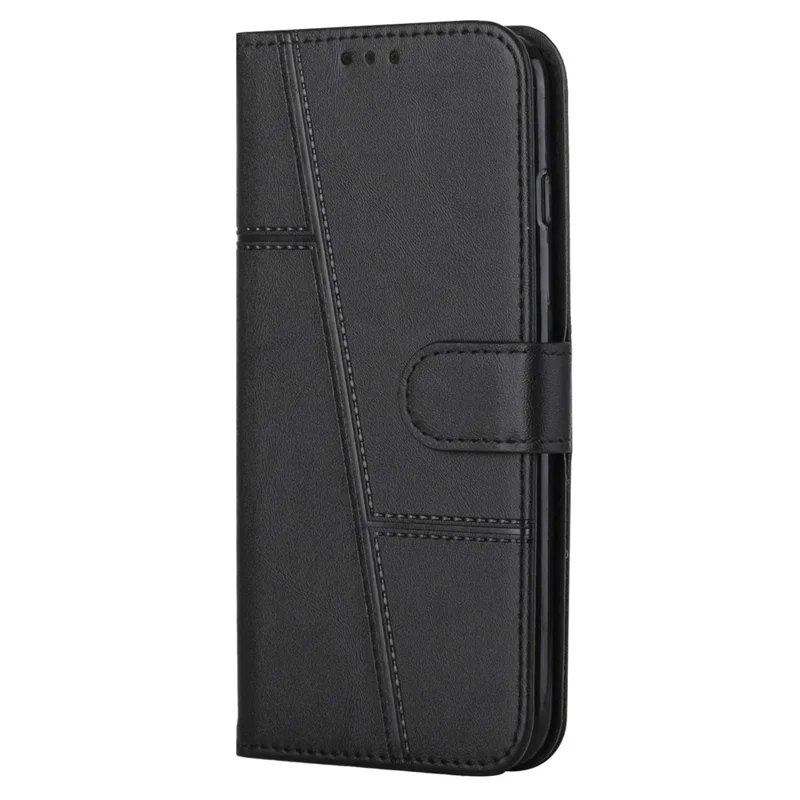 For Xiaomi Redmi K70E 5G / Poco X6 Pro 5G Wallet Case Leather Phone Cover Folding Stand - Black-Cellmalls