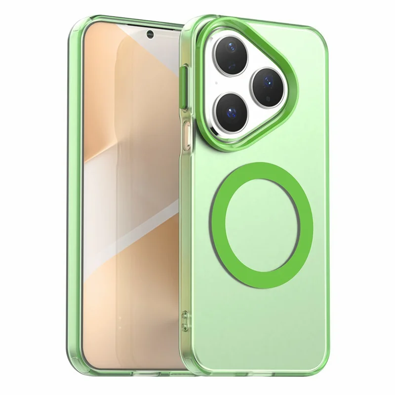 For Huawei Pura 80 Case Compatible with MagSafe Anti Drop Hybrid Phone Back Cover - White-Cellmalls