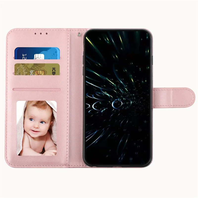 For Xiaomi Redmi Note 14 5G Case Stand Flip Protective Leather Phone Cover - Rose Gold-Cellmalls
